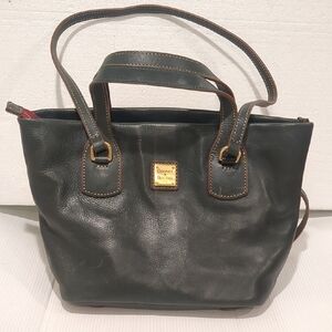 Dooney & Bourke Dark Green Leather Tote